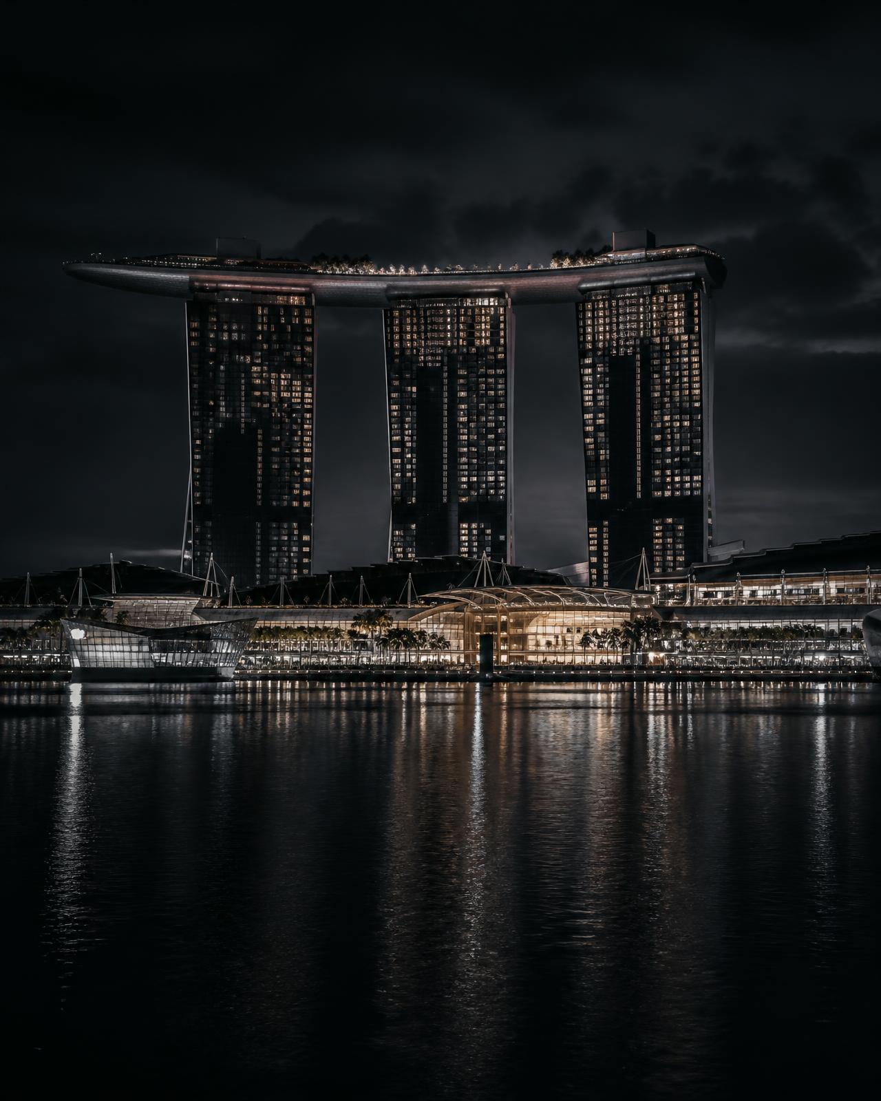 Marina Bay Sands, Singapore, at night